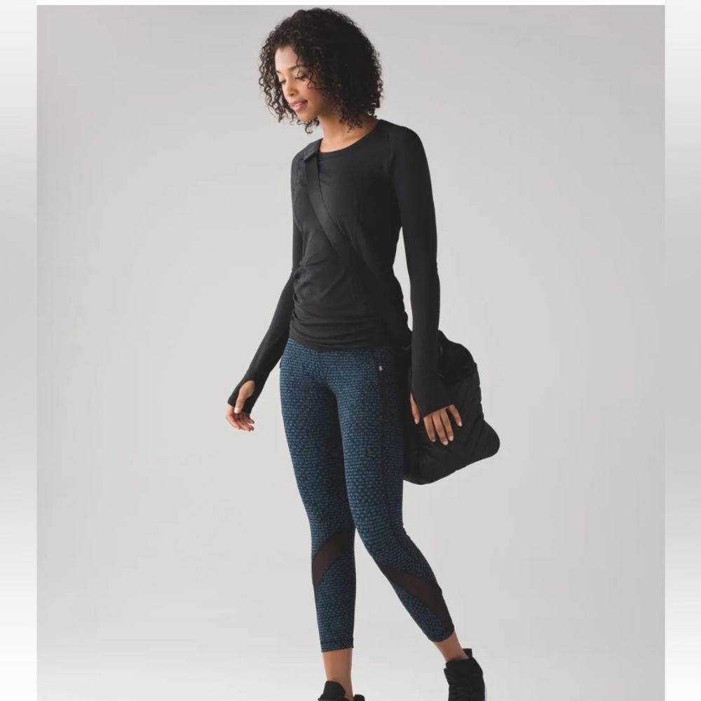 Lululemon Inspire Tights, Shatter Weave Desert Teal